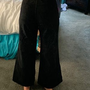 mustard seed black wide leg jeans